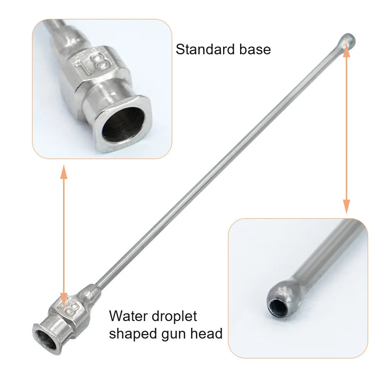 Jeringa de alimentación para aves con tubos de gavage de diferentes tamaños