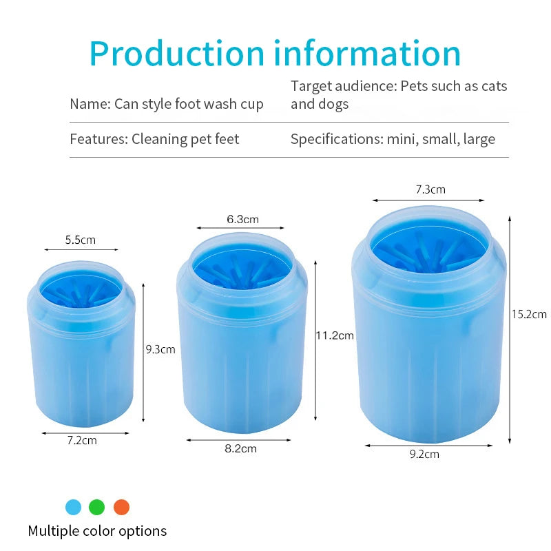Taza de Limpieza para Patas de Mascotas - Silicona, Antibacteriana y Ergonomica