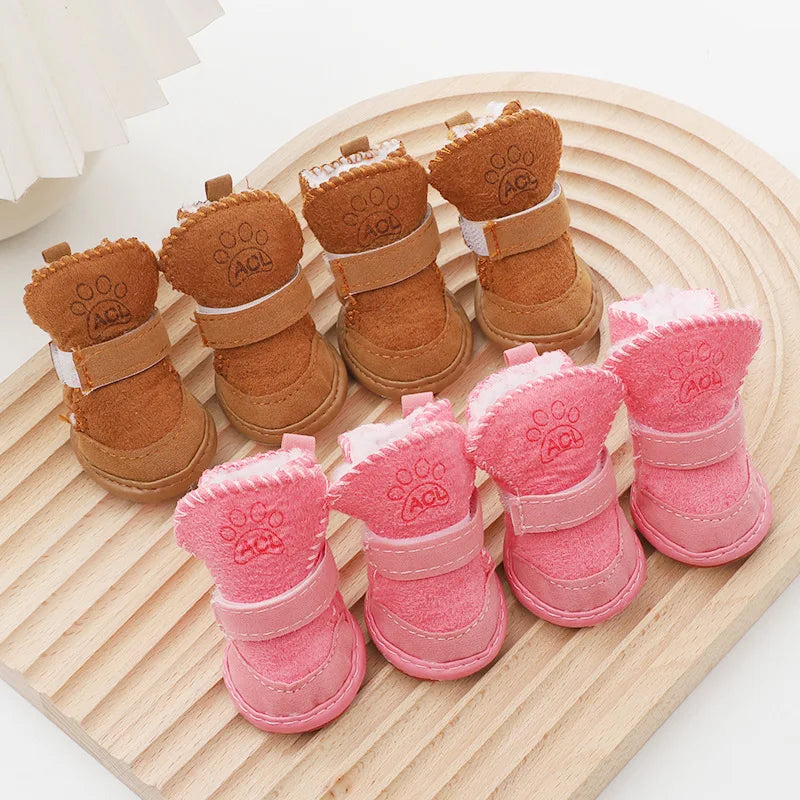 Conjunto de Botines de Cuero para Perros - Varios Tamaños y Estilo Resistente