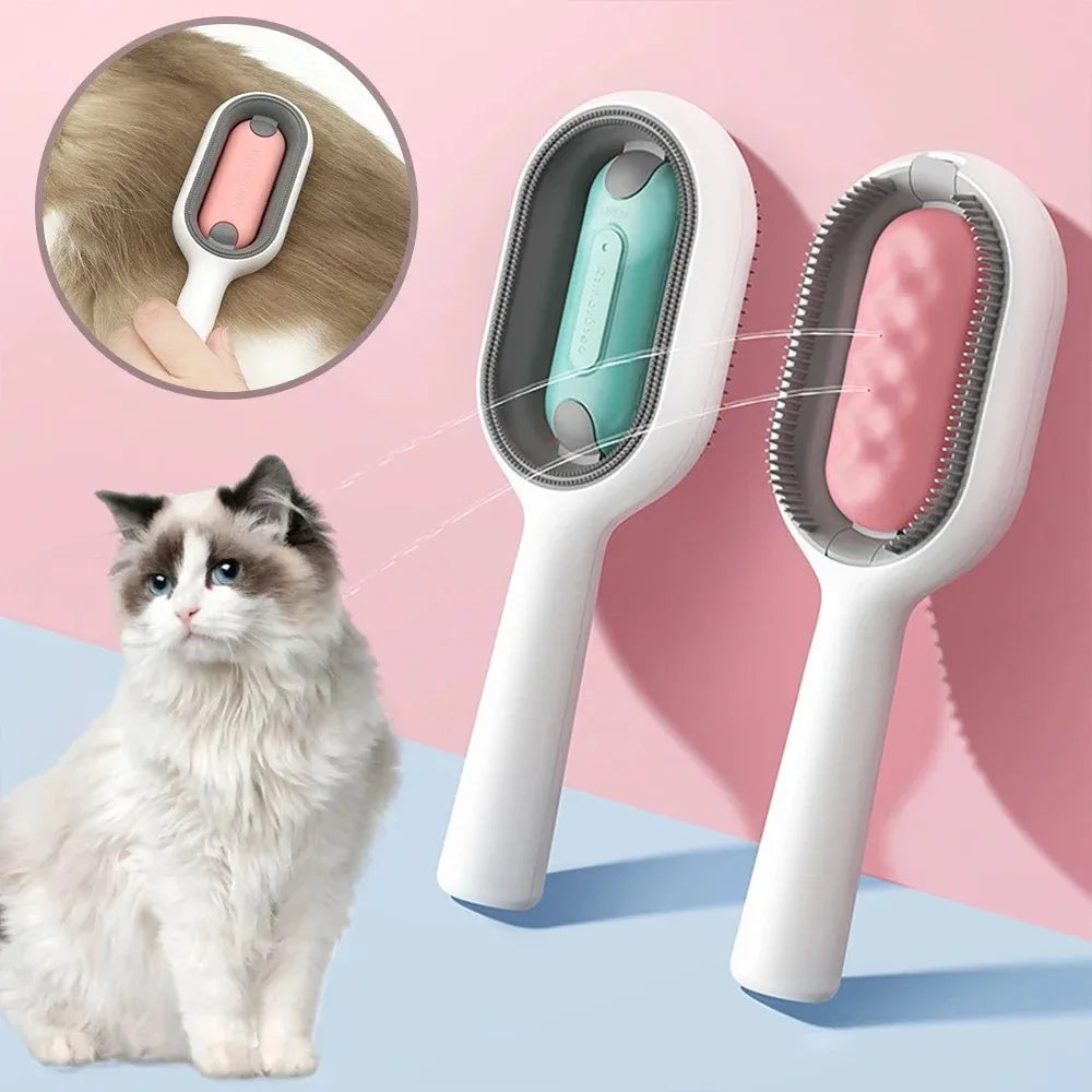 Cepillo y peine para gatos - Diseño suave y portátil, fácil de usar