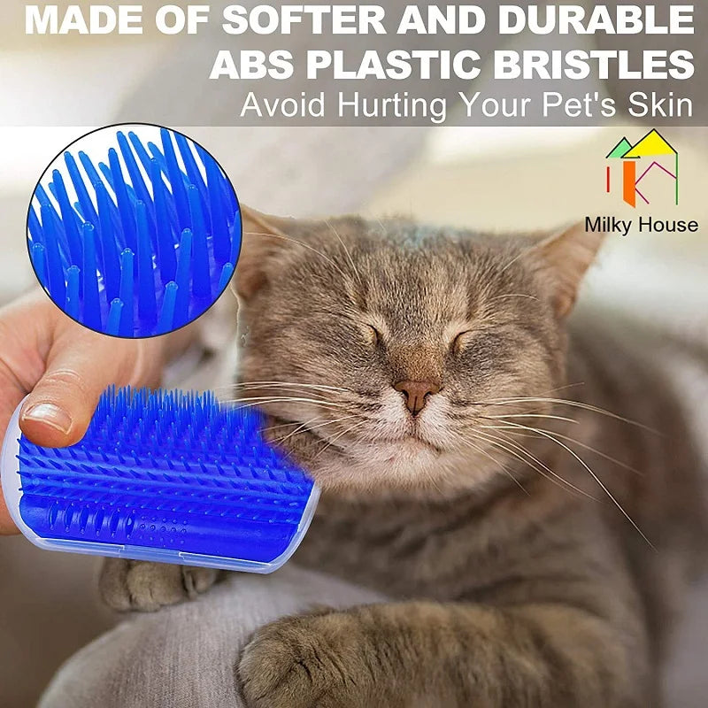 Cepillo para Gatos en Forma de Muro - Autolimpiador, Suave y de Fácil Instalación