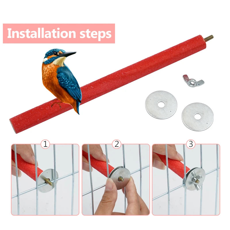 Varilla de Madera para Aves y Periquitos – Juguete Natural y Decorativo