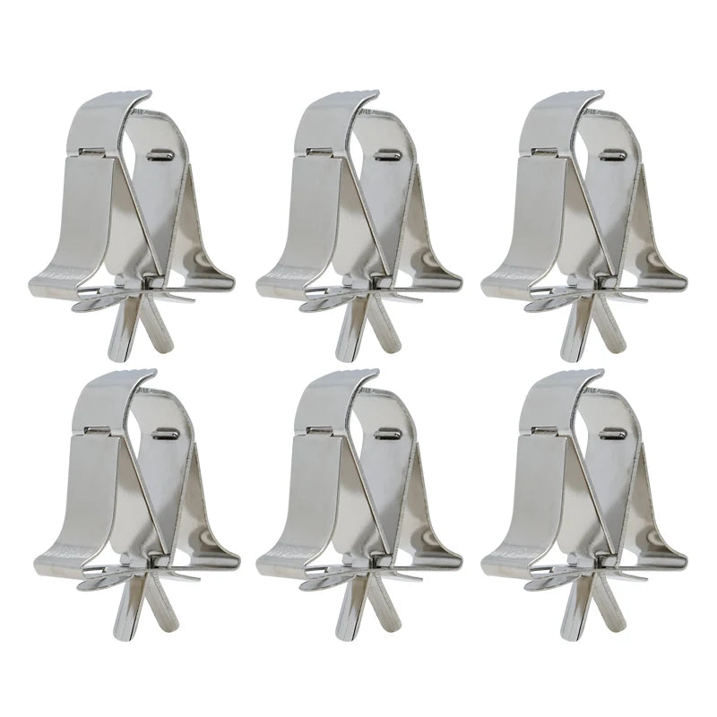 Pinzas de fruta para aves en acero inoxidable y plástico - Kit de clips para alimentación y alimentación segura para loros, aves pequeñas y roedores