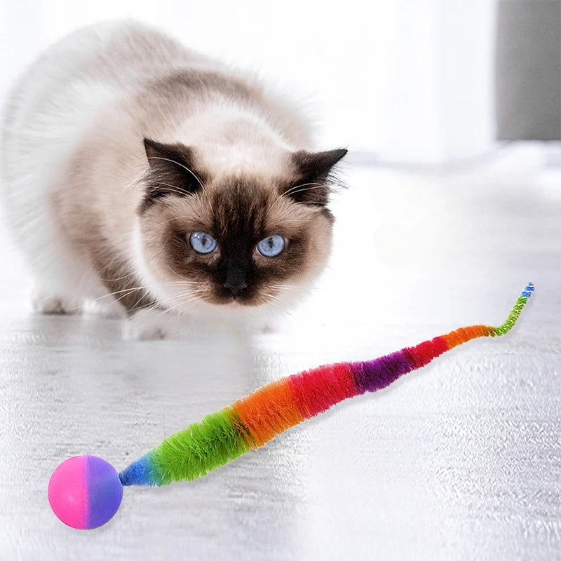 Pelotas de Goma para Gatos - Juego de Diversión, Resistente y Colorido