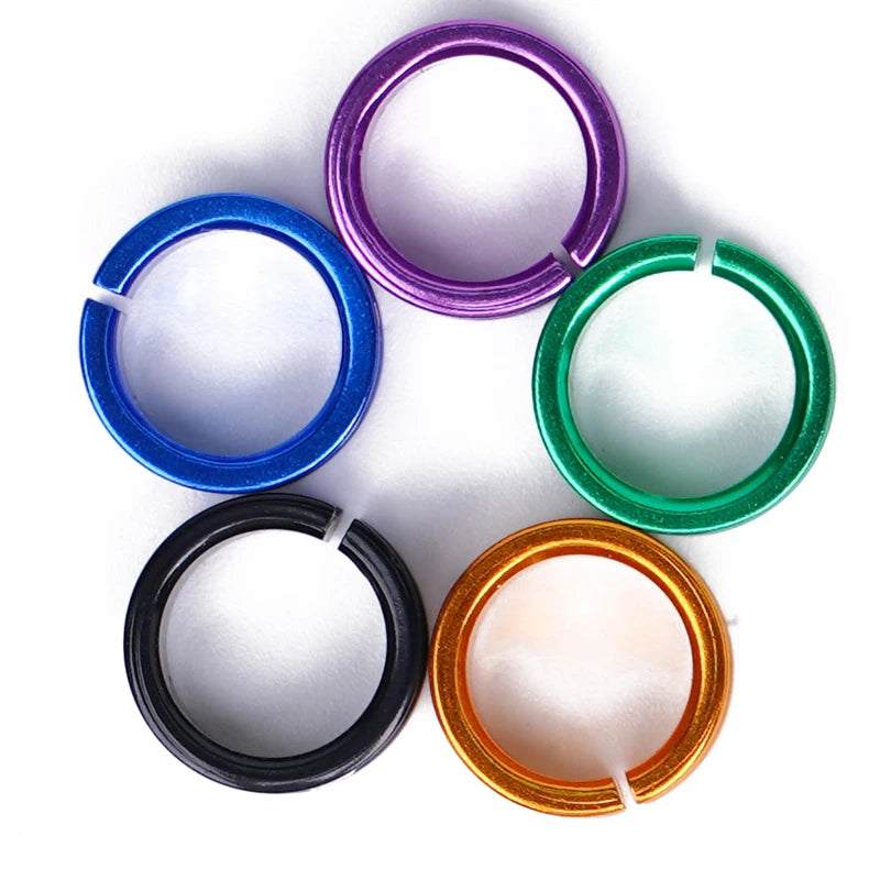 10Pcs Anillos para patas de aves en aluminio, identificación y entrenamiento al aire libre