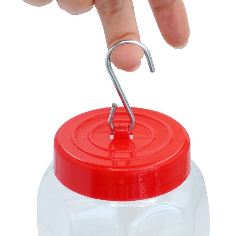 Comedero colibrí de plástico con diseño decorativo y funcional para jardín y uso en interior