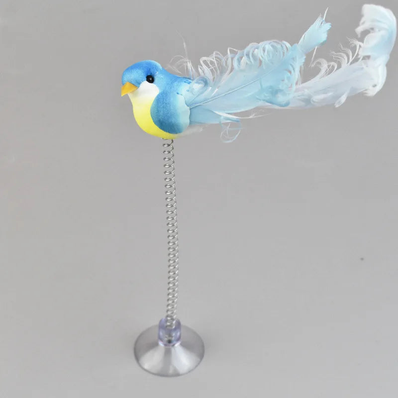 Juguete Mordedor para Gatos en Forma de Pájaro con Resorte