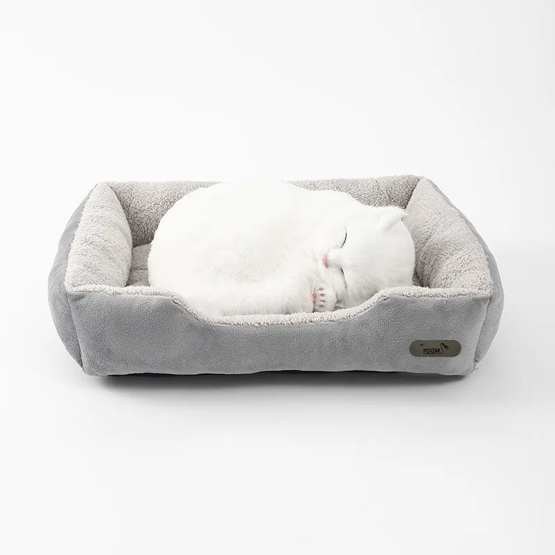 Cama para Perros y Gatos - Suave, Cálida y Antideslizante