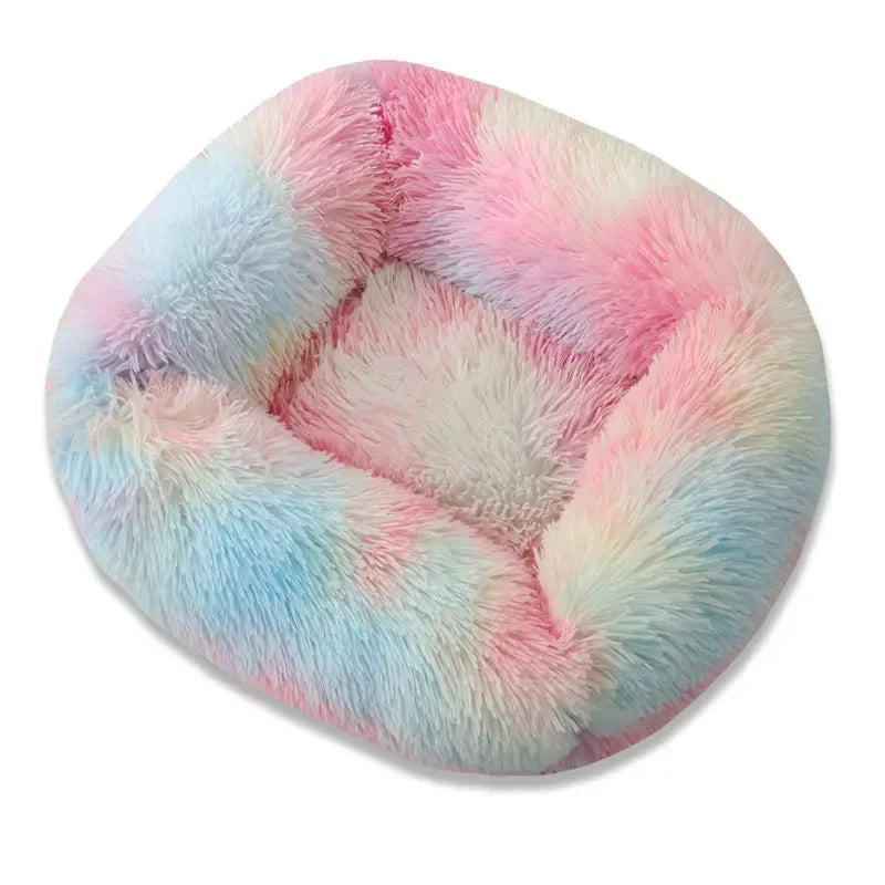 Cama Cuadrada de Felpa para Perros y Gatos – Suave, Cálida y Antideslizante
