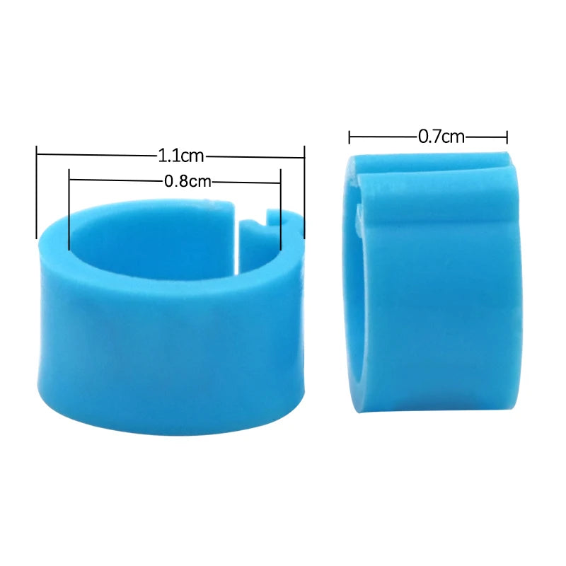 Anillos de pie para aves en diferentes colores, 100 piezas, accesorios de alta calidad para palomas y otras aves de criadero