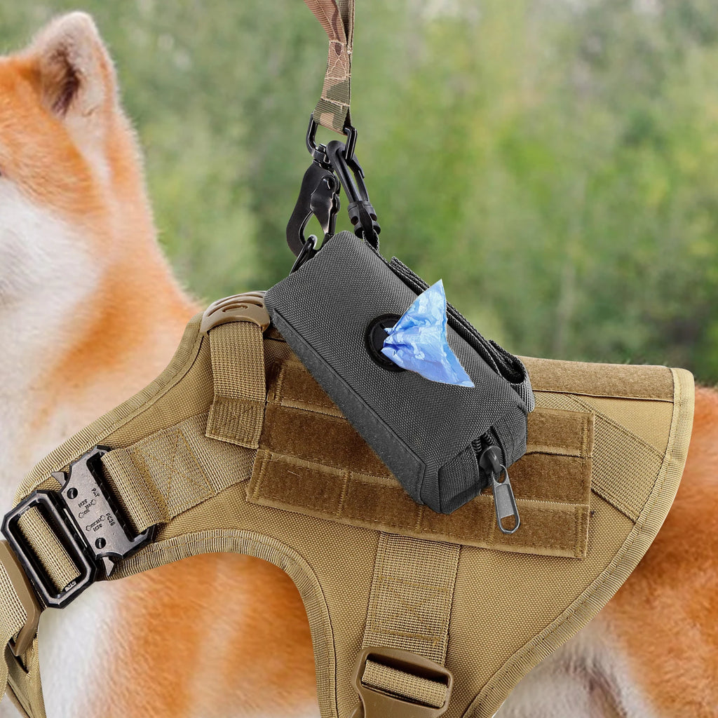 Dispensador de bolsas para excrementos de perro con clip y gran capacidad