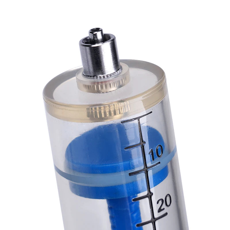 Jeringa veterinaria para animales con aguja de acero inoxidable y capacidad variable