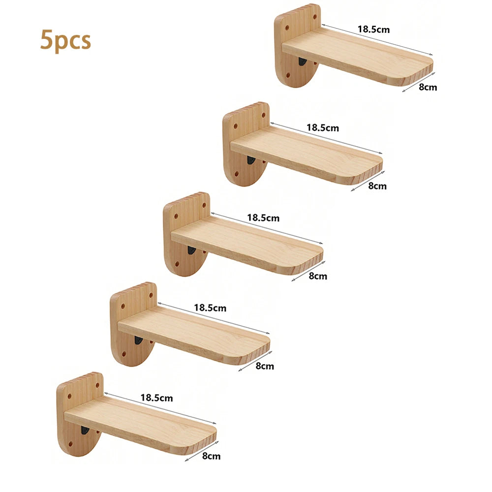 Árbol de techo para gatos de madera de 5 niveles y resistente