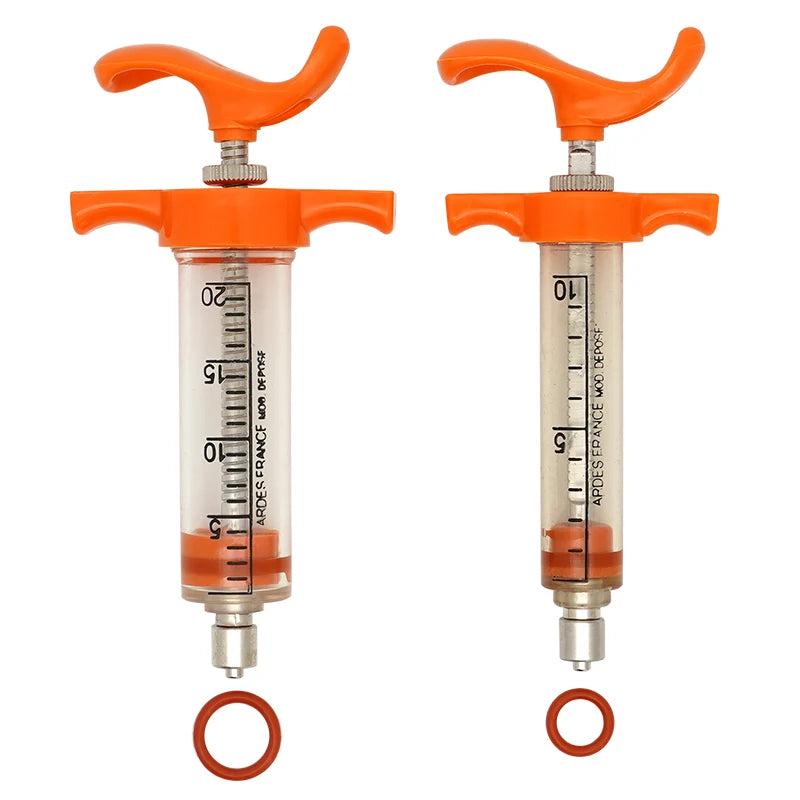 Jeringa de alimentación para aves de 10ml/20ml con tubos de gavilán y acero inoxidable