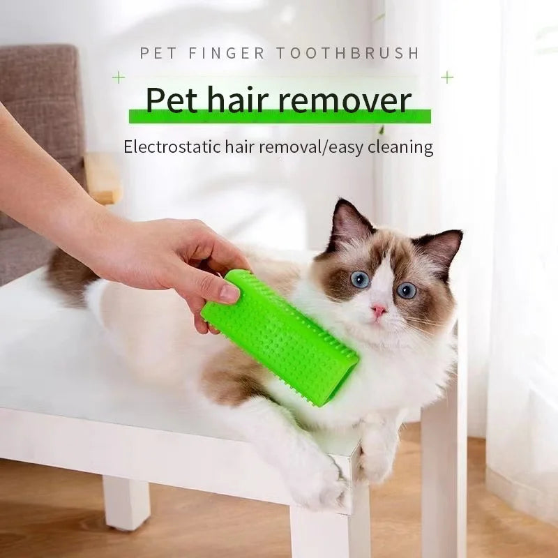 Cepillo Eliminador de Pelos para Mascotas en Silicone - Duradero, Ecológico y Compacto