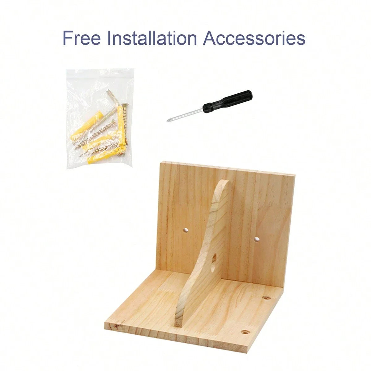 Estantería de pared para gatos de madera con diseño de una sola capa