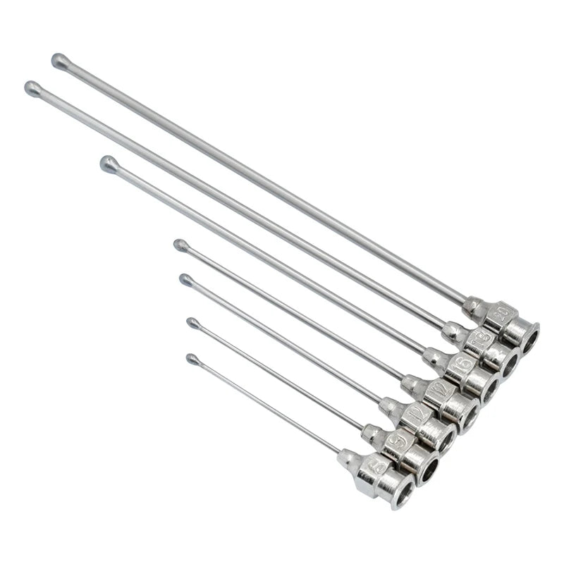 Jeringa de alimentación para aves con tubos de gavage de diferentes tamaños