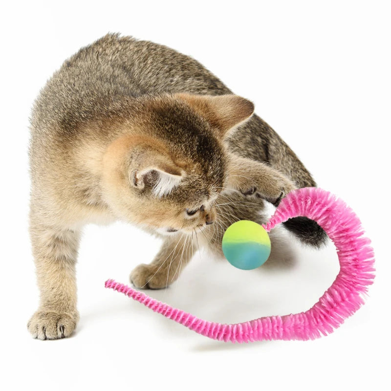 Pelotas de Goma para Gatos - Juego de Diversión, Resistente y Colorido