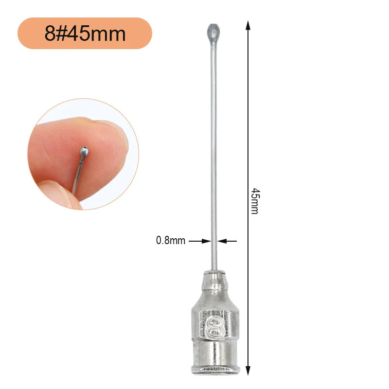 Jeringa de alimentación para aves de 10ml/20ml con tubos de gavilán y acero inoxidable