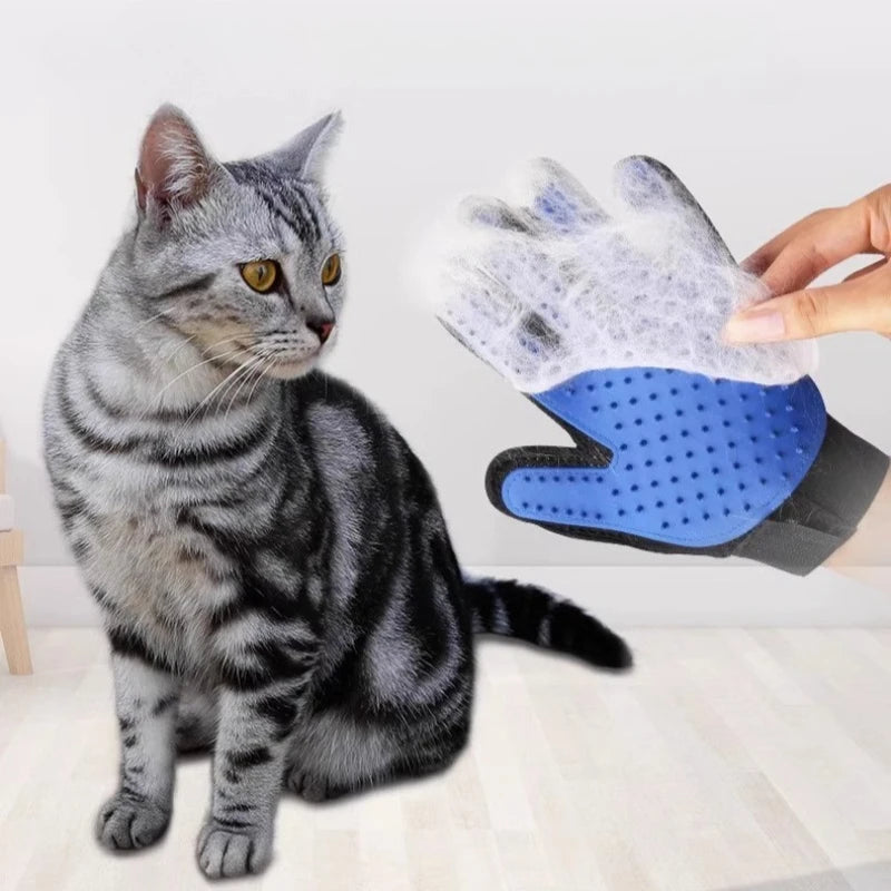 Guantes de Grooming para Gatos y Perros - Antiestático, Súper Suave y Ajustable