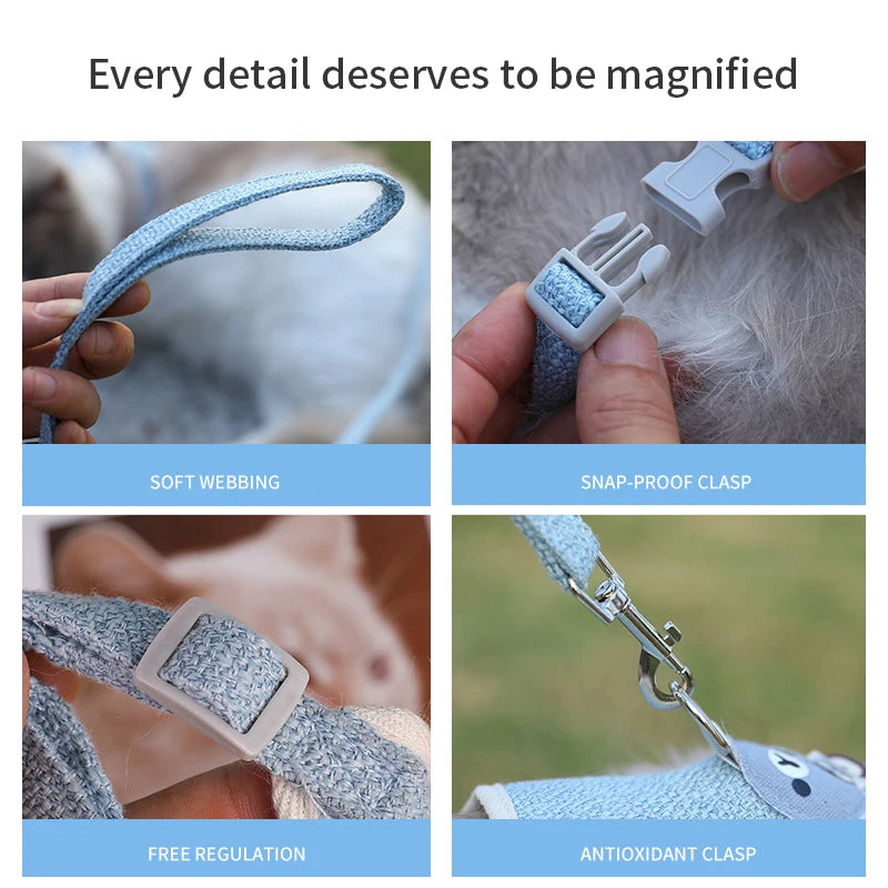 Correa de Pecho para Mascotas Ajustable y Padded en Colores Variados