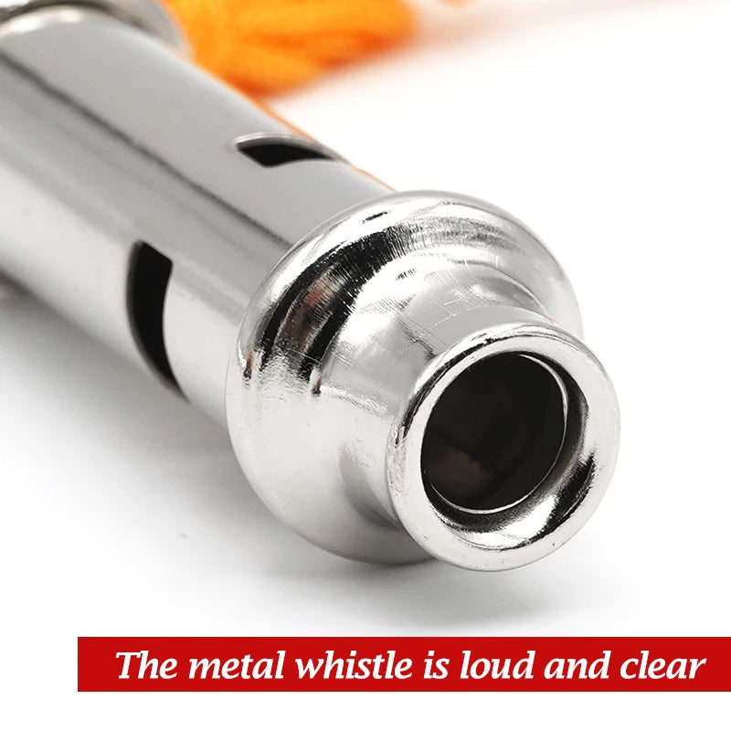 Silbato de entrenamiento para aves y mascotas con volumen ajustable en acero inoxidable