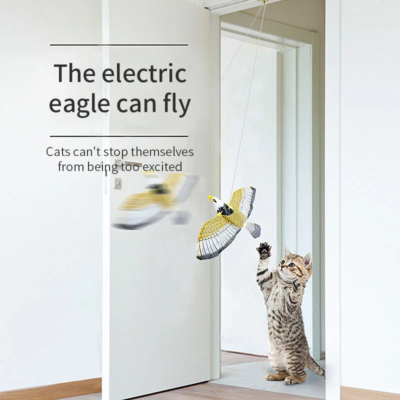 Juguete de cuerda para gatos en plástico sin baterías