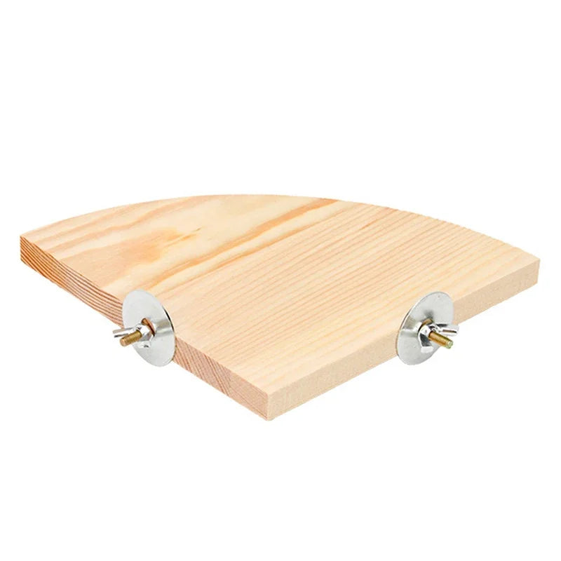 Soporte de madera para aves pequeñas y loros