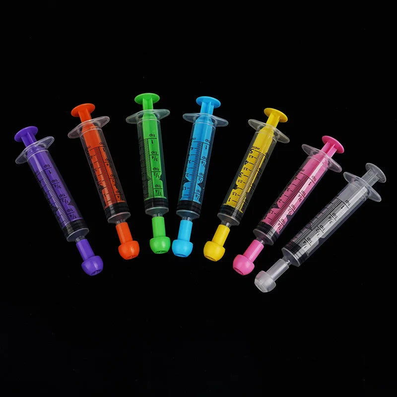 Jeringa de alimentación de plástico para mascotas, 5ml y 10ml, paquete de 5 unidades