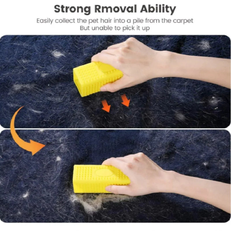 Cepillo Eliminador de Pelos para Mascotas en Silicone - Duradero, Ecológico y Compacto