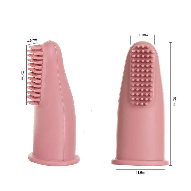 Cepillo dental para mascotas de silicona - Higiene bucal eficaz y segura