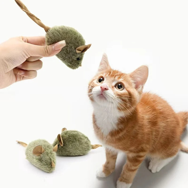 Juguete para Gatos Ratón Lifelike con Sonido y Estímulo Interactivo