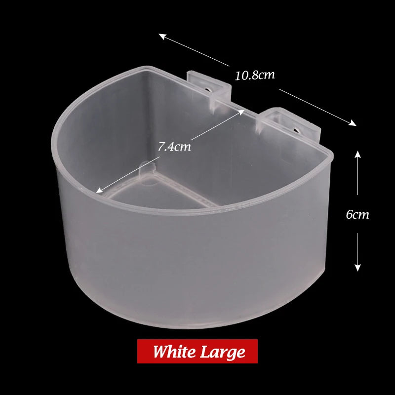 Set de 5 comederos de plástico para aves, antiderrame y fácil de limpiar