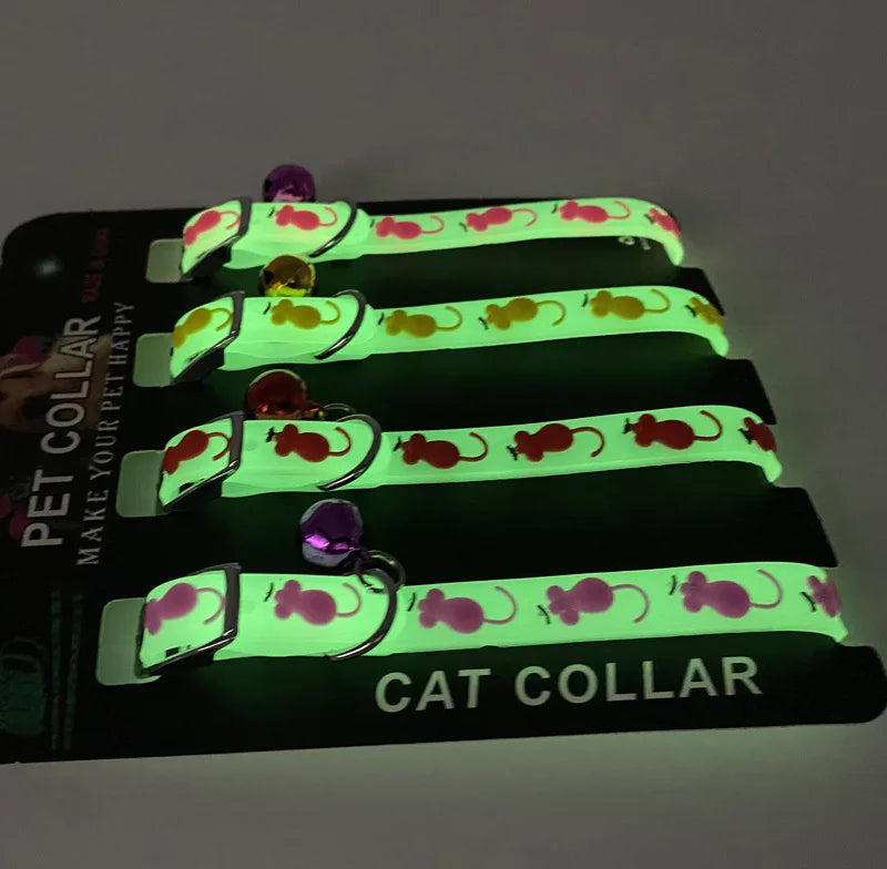 Collar de Silicona Luminoso para Gatos – Ajustable y Colorido