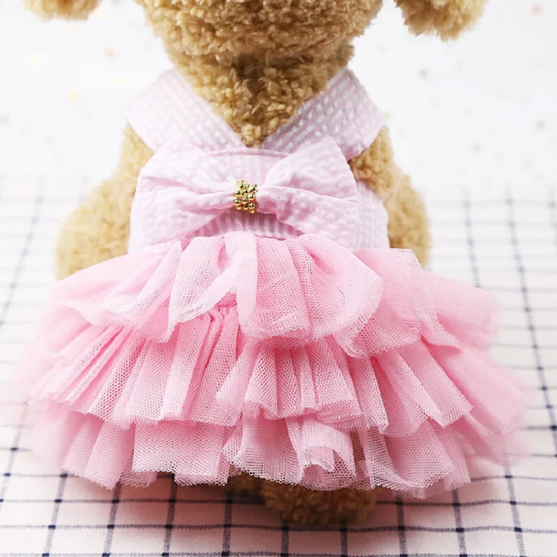 Falda con Rayas para Perros – Diseño Princess, Cómoda y Estilizada