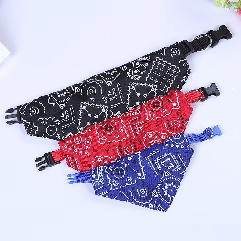 Collar Bandana Personalizable para Perros y Gatos – Conjunto de lazo y babero en colores divertidos