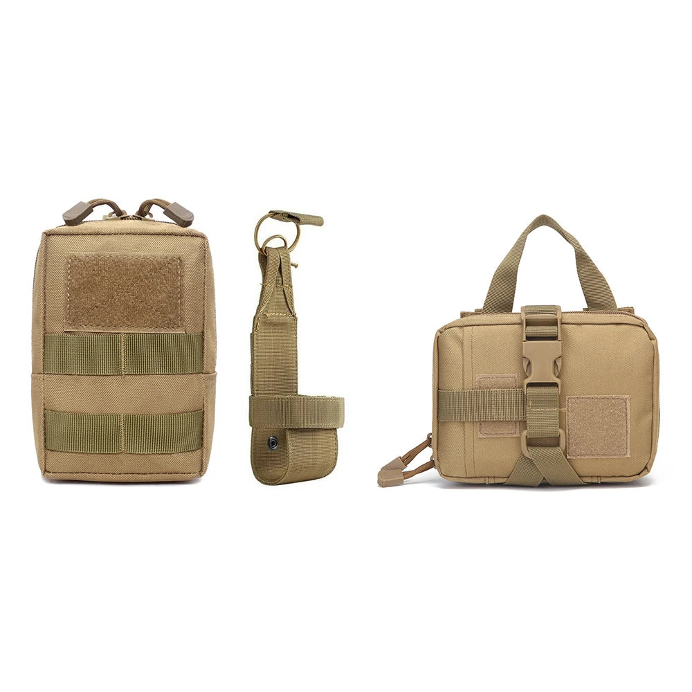 Set de 2 bolsitas tácticas MOLLE para uso en exteriores y aventuras