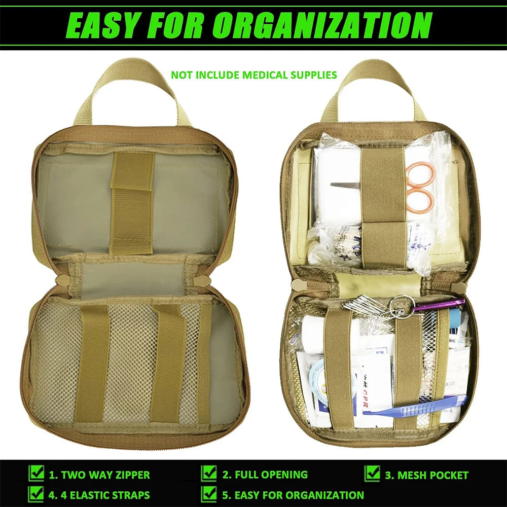 Set de 2 bolsitas tácticas MOLLE para uso en exteriores y aventuras