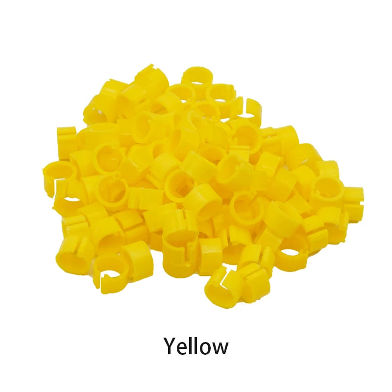 Anillos de pie para aves en diferentes colores, 100 piezas, accesorios de alta calidad para palomas y otras aves de criadero