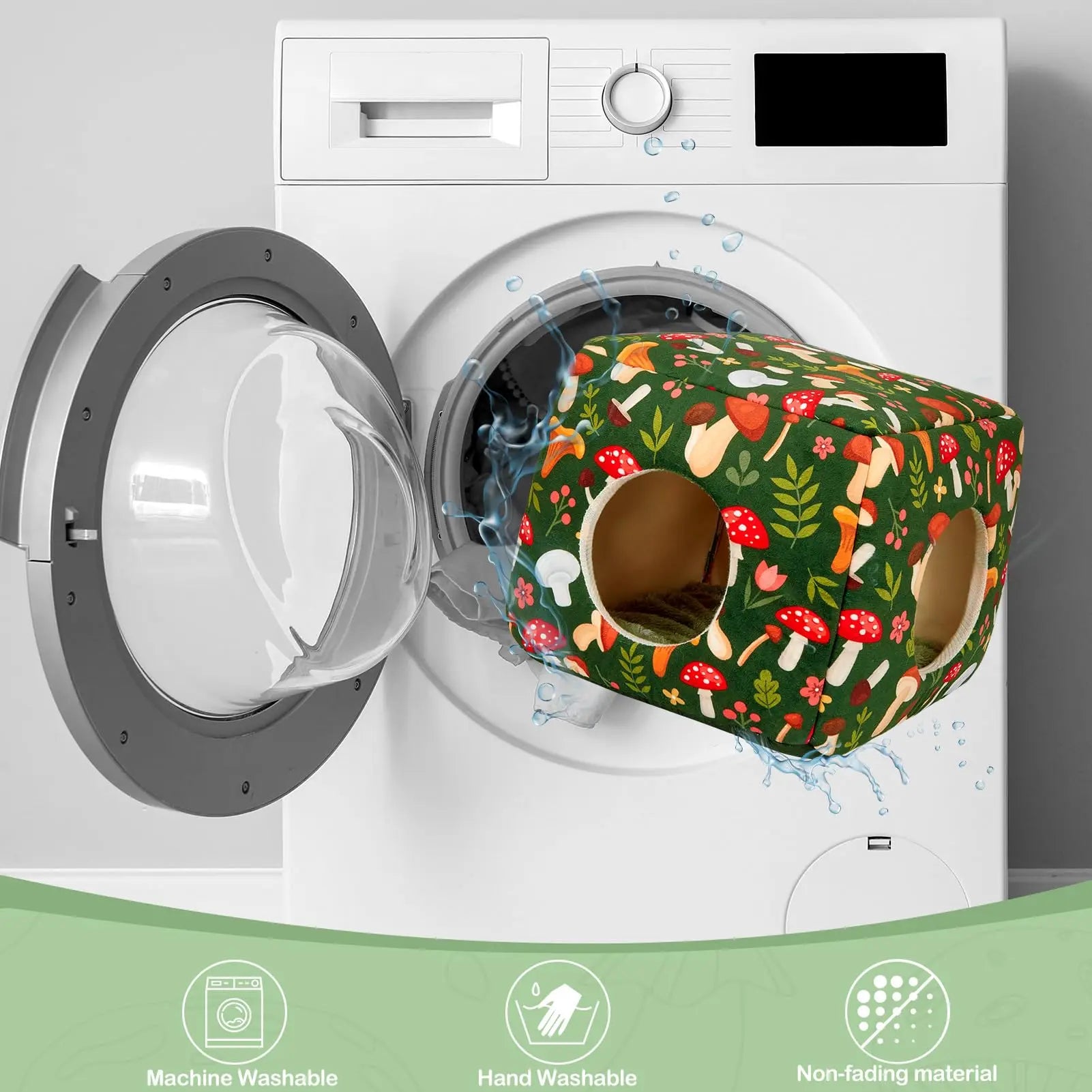 Casa de esconderte acolchada y lavable para pequeños animales