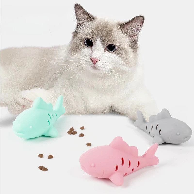 Juguete para Gatos de Silicona con Diseño Interactivo y Duradero
