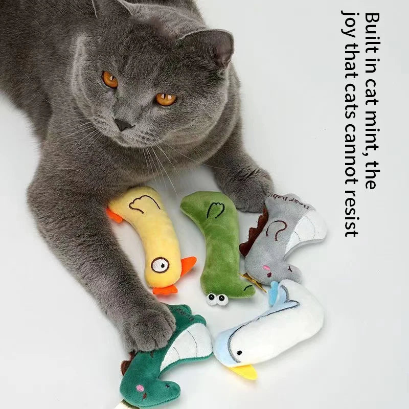 Juguete de peluche para gatos - Mordedor y estimulante, tamaño compacto y ligero