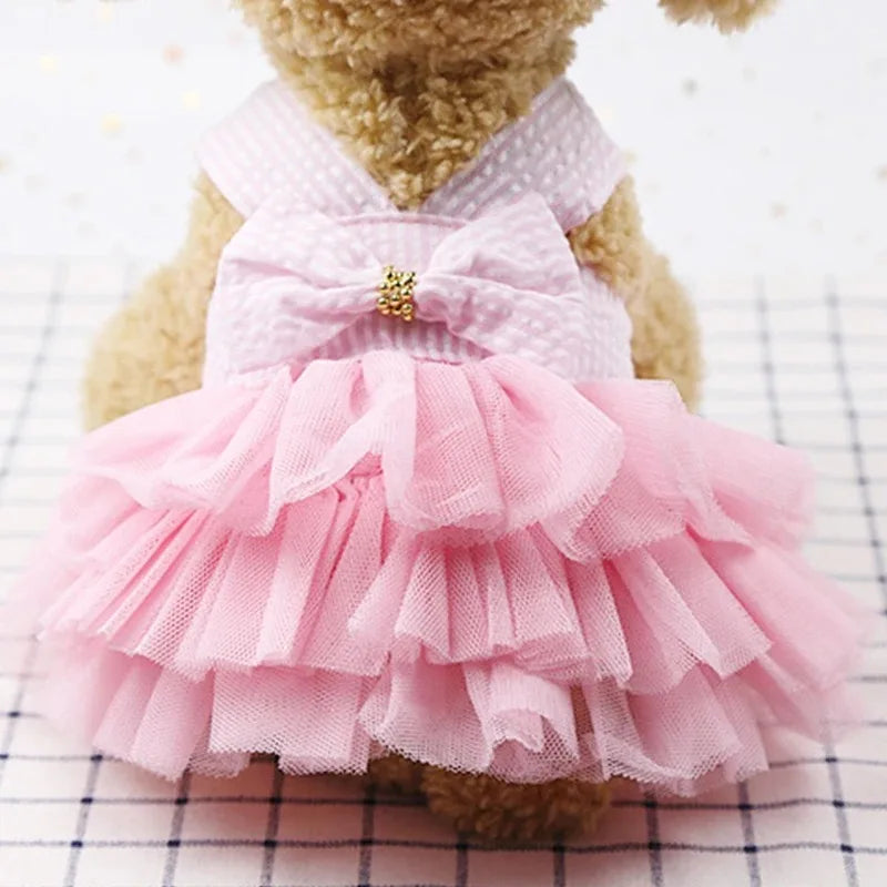 Falda con Rayas para Perros – Diseño Princess, Cómoda y Estilizada