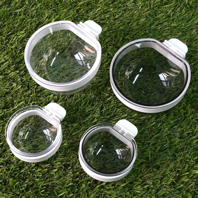 Cuenco de alimentación para aves plástico desmontable y transparente