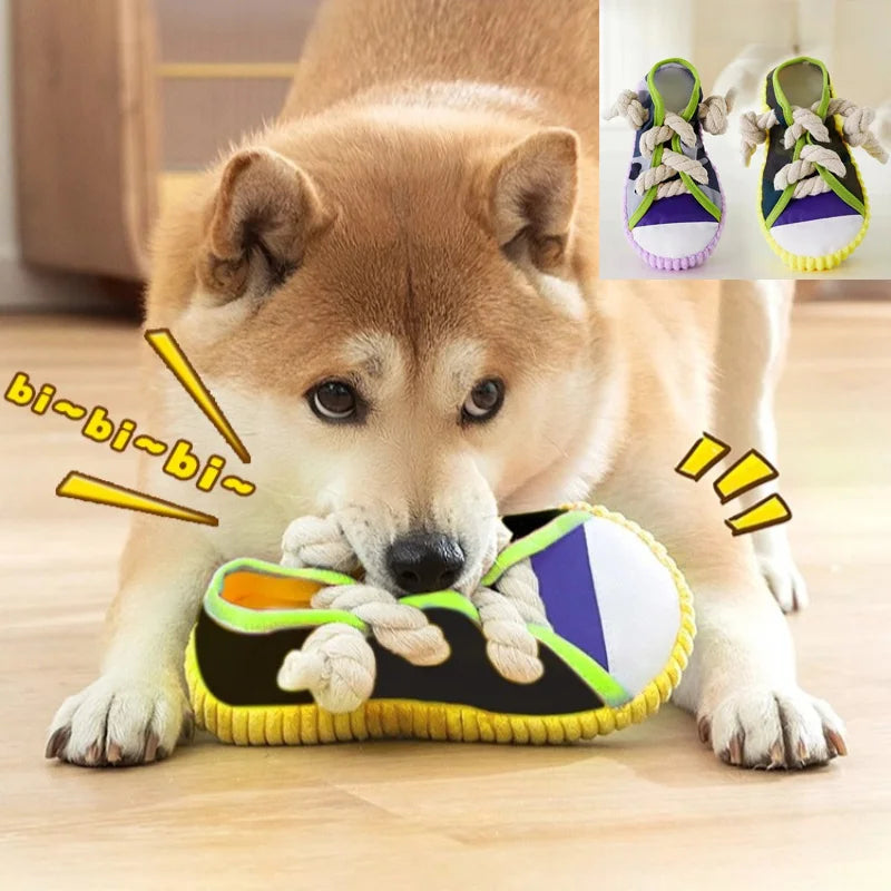 Juguete para Perros con Sonido y Material de Tela - Diversión y Estimulación