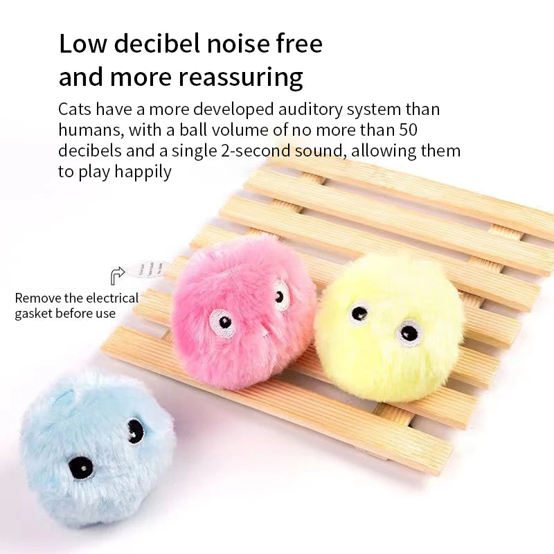 Pelota de Juego para Gatos con Sonidos Realistas y Catnip, Atractiva y Duradera