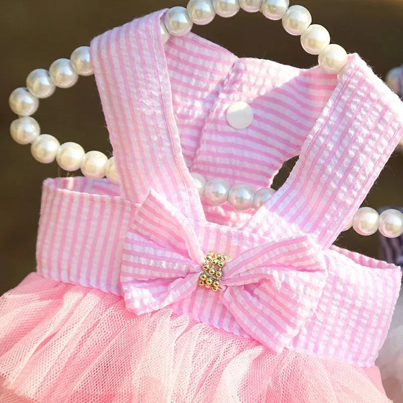 Falda con Rayas para Perros – Diseño Princess, Cómoda y Estilizada