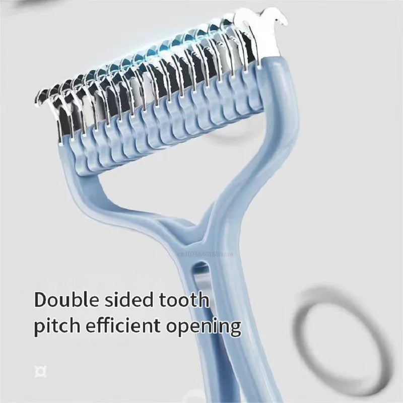 Cepillo y Peine para Gatos en Plástico Resistente