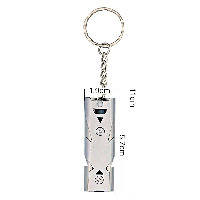 Silbato de entrenamiento para aves en acero inoxidable para entrenamiento y recuperación de vuelos