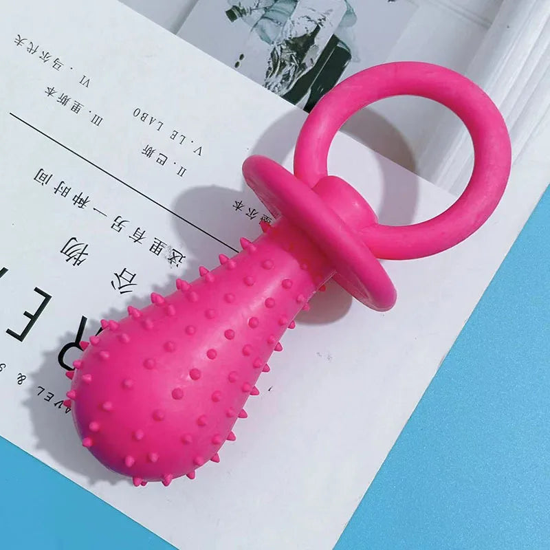 Juguete para Perros de Mordida en Caucho para Limpieza de Dientes - Resistente y Seguro